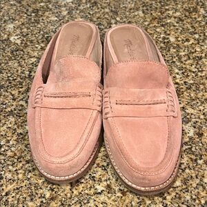 Madewell  Pink Suede Loafers